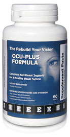 Learn which eye vitamins naturally improve eye health. The Rebuild Your Vision Ocu-Plus Formula was designed to improve vision information and eye health, and help people with Macular Degeneration, Glaucoma, and Cataracts.
